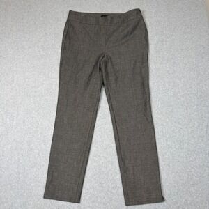 Talbots Chatham Ankle Pant Womens Size 10 Gray Heathered Stretch Career Trouser